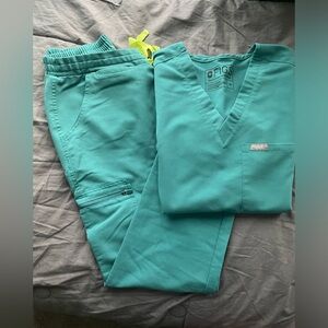 Figs Marine Scrub Set XS